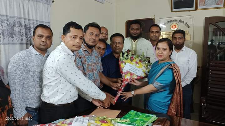 কুলিয়ারচরে নতুন ইউএনও’র সাদিয়া ইসলাম লুনা’র যোগদান