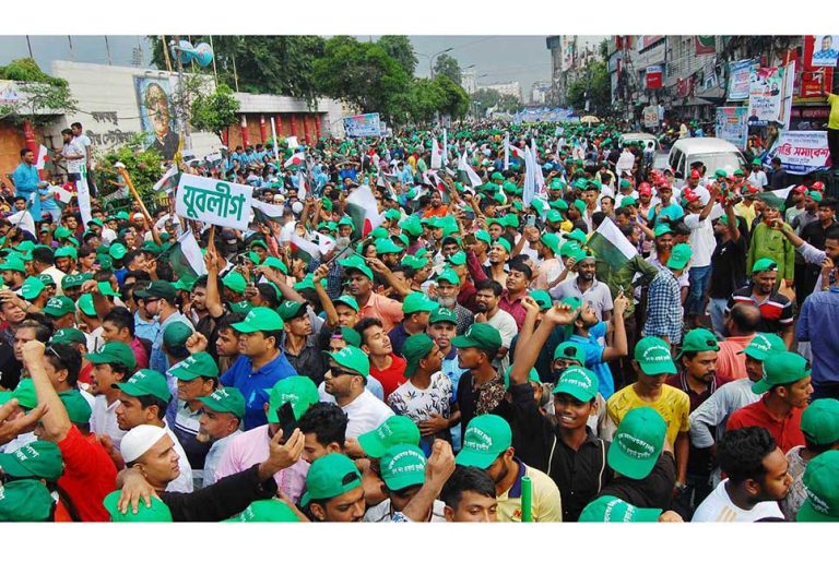 আওয়ামী লীগের সমাবেশের আনুষ্ঠানিকতা শুরু