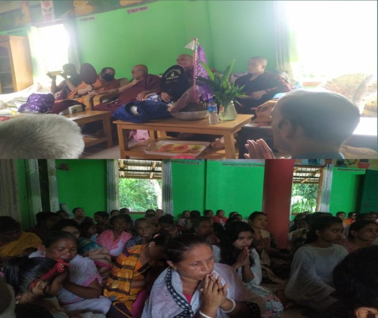 নাইক্ষ্যংছড়ি কুঞ্জবন বৌদ্ধ বিহারে শুভ মধু পূর্ণিমা অনুষ্ঠিত।