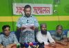 দুমকিতে উপজেলা যুবদলের নবাগত কমিটি বাতিলের দাবিতে বঞ্চিত নেতাকর্মীদের সংবাদ সম্মেলন