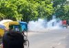 রাজধানীতে শিল্পকলার একাডেমির সামনে ককটেল বিস্ফোরণ