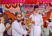 মৌতলায় পানিয়া আদর্শ মাধ্যমিক বিদ্যালয়ে এমপি রবিউল বাশারকে সংবর্ধনা